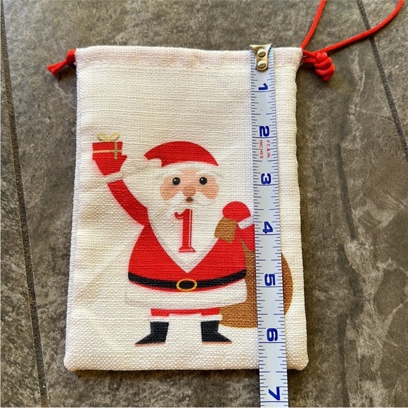 Advent Calendar linen bags with garland rope USED ONCE - Picture 8 of 9